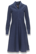 Edwarda mørk jeansblå denimkjole