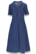 Beatrix blå denimkjole