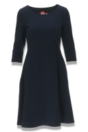 Denise marineblå basiskjole