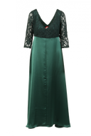 Elizabeth grøn festkjole