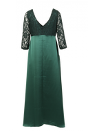 Elizabeth grøn festkjole