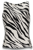 Alma blus svart och vit zebra