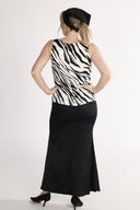 Alma blus svart och vit zebra