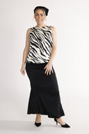 Alma blus svart och vit zebra