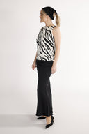 Alma blus svart och vit zebra