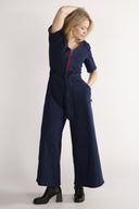 Anette jumpsuit i mörkblå denim