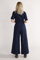 Anette jumpsuit i mörkblå denim