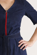 Anette jumpsuit i mörkblå denim