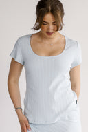 Beate himmelblå T-shirt