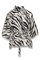 Bekka blus svart och vit zebra