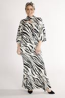 Bekka blus svart och vit zebra