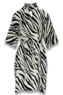 Cornelia klänning svart och vit zebra