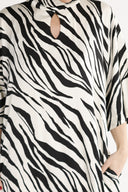 Cornelia klänning svart och vit zebra