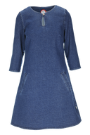 Vilma mørk blå denimkjole