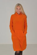 Lilli oransje sporty velurkjole