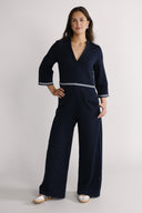 Lulu marineblå jumpsuit