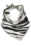 Iris sjal svart och vit zebra