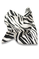 Iris sjal svart och vit zebra