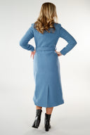 Carola ullkåpe i dusty blue