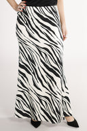 Liten kjol i svart och vit zebra