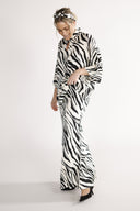 Liten kjol i svart och vit zebra