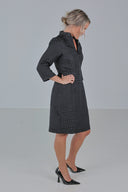 Mina sort elegant kjole