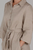 Fay natur skjortekjole i lin