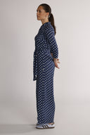Sissi blå og hvit jumpsuit