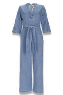 Miah jeansblå denim jumpsuit
