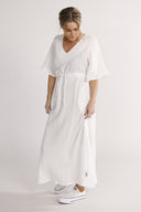 Eira hvit boho chic kjole