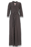 Sissi brun och vit jumpsuit