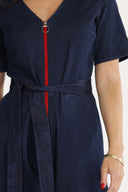 Solveig jumpsuit i mörkblå denim