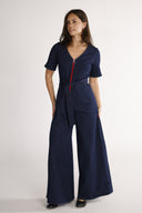Solveig jumpsuit i mörkblå denim