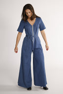 Solveig jumpsuit i blå denim