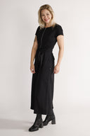 Tordis svart denim jumpsuit