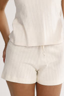 Tori krämfärgade shorts