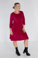 Elli kjole babycord cerise