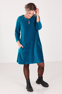 Margrete petrol babycord tunika