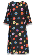 Malin färgglad blommig klänning