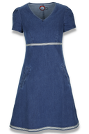 Tale jeansblå denimkjole