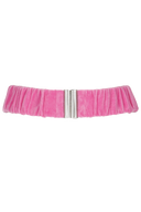 Bibbi rosa velurbelte