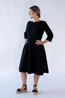 Tina sort elegant kjole