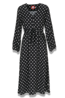 Mette sort polkadot kjole