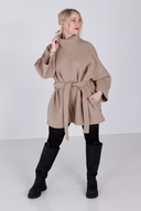 Hailey ullponcho i cream