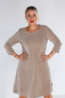Elli kjole beige babycord