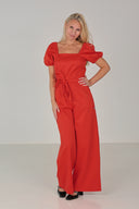 Peggy rålekker rødoransje jumpsuit
