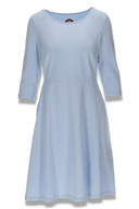 Denise himmelblå basiskjole