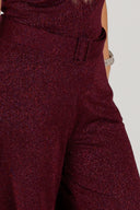 Vera mørk plomme glitter jumpsuit