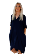 Cindy blå tøff hverdagskjole