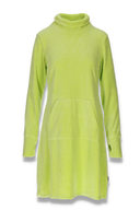 Lilli limegrønn sporty velurkjole